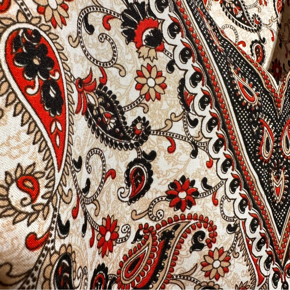LADY SUN Paisley Kaftan Boho Resort Caftan Beach Coverup Festival - Picture 3 of 8